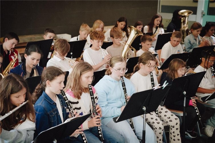 Die Bläserklassen begeisterten bei ihrem Sommerkonzert
