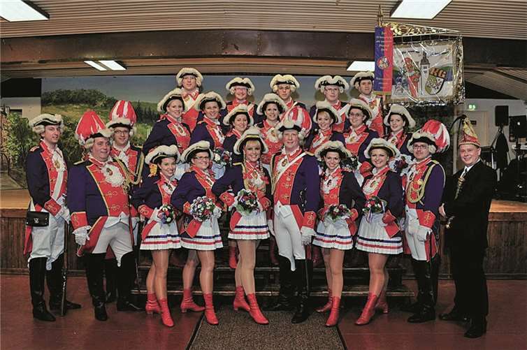 Die Blau-Roten Funken freuen sich auf die Party am Samstag. Privat