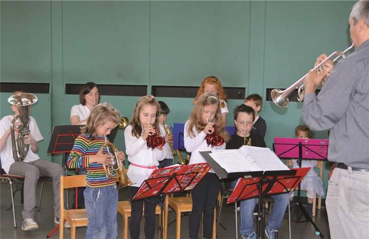 Die „Blechpänz“ bereicherten den Gottesdienst musikalisch.