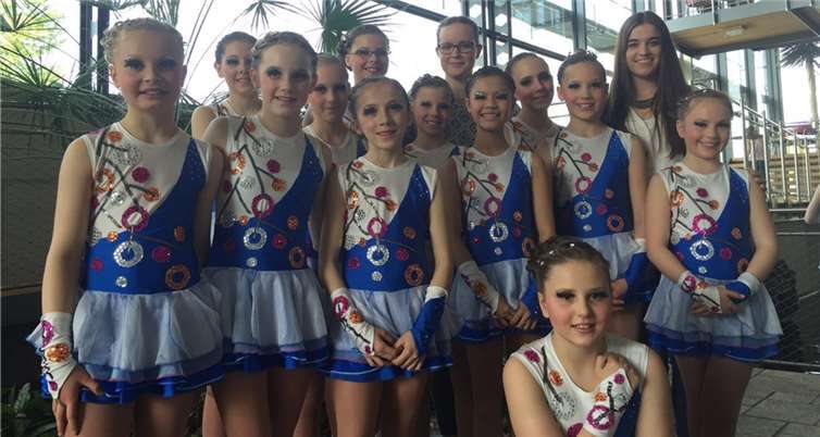 Die Blue Diamonds konnten sich im DVG-Pokal über ihre tolle Leistung und den zweiten Platz freuen.privat