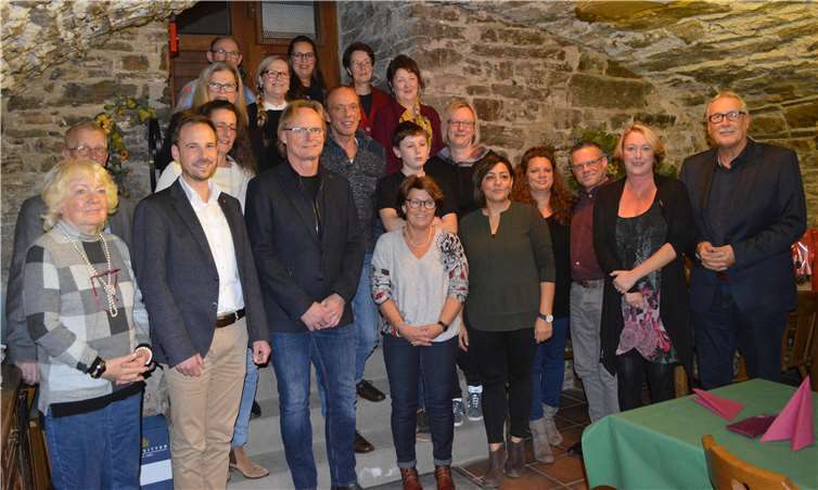 Die Blumenschmucksieger wurden im Rathauskeller geehrt.Foto: AB