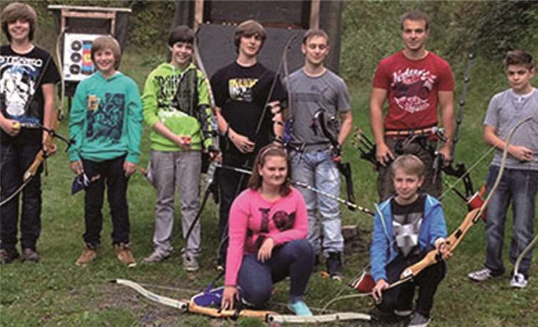 Die Bogensport-Anlage im Frei-Gelände. pivat