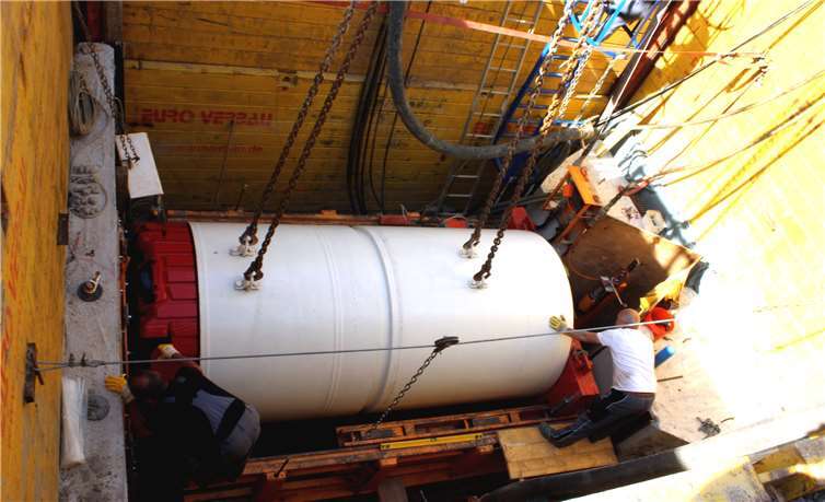 Die Bohrarbeiten haben bereits begonnen.