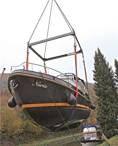 Die Boote müssen vor Eisgang und Hochwasser geschützt werden.