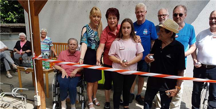 Die Boule-Bahn bietet den Senioren eine weitere Sportmöglichkeit. privat