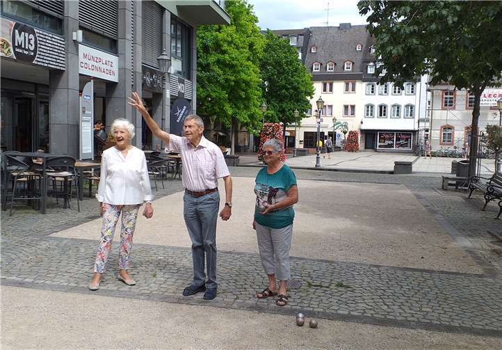 Die Boulebahnen auf dem Münzplatz.Quelle: Bürgerinitiative „Unsere Altstadt“ e.V.