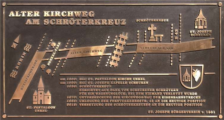 Die Bronzetafel wird am Sonntag, 5. Juli durch den Pfarrer Andreas Arend gesegnet. privat