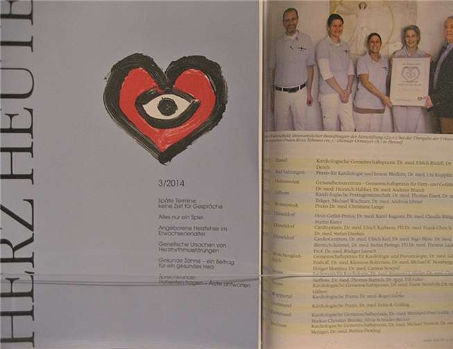 Die Broschüre Herz Heute bietet viel Informatives zum Thema Herz.privat