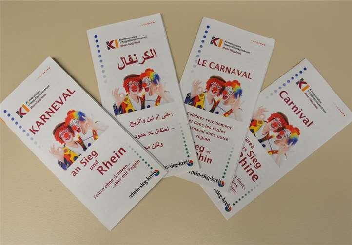 Die Broschüre ist in mehreren Sprachen erhältlich. privat