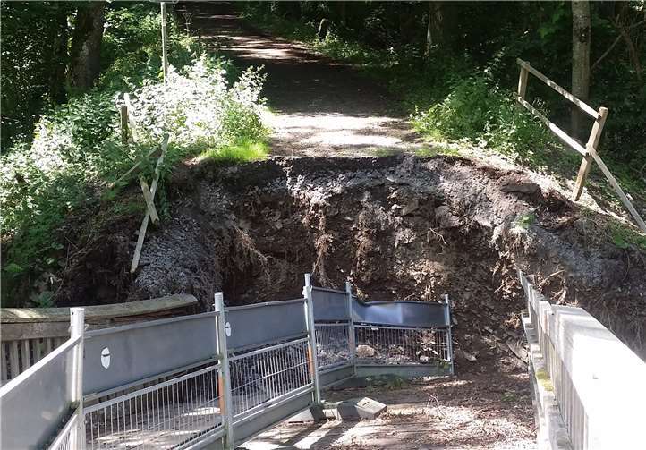 Die Brücke Schloss Bürresheim. Foto: Feuerwehr Mayen