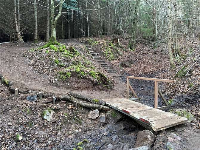 Neue Brücke zur Buckelsripp Die Brücke wurde instandgesetzt.