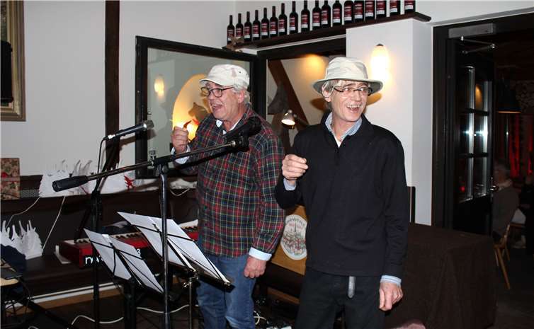 Die Brüder Tommy (r.) und Wolfgang, „Luki“,Geller traten als „Franz und Alwis“ auf.