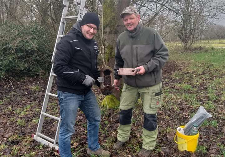 Die Brutkästen sind jetzt bereit für die Brutzeit. Foto: privat