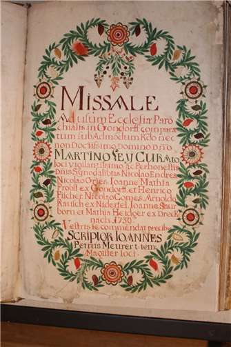 Die Bücher stammen aus der ersten Hälfte des 18. Jahrhunderts. Quellen: Kultur- und Heimatverein Gondorf