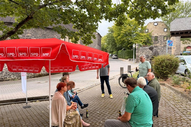 Die Bürger:innen mit der SPD im Austausch