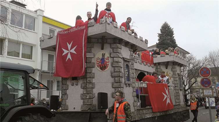 Die Burg der Malteser im Zug Rheinbach hielt dem Ansturm der Jekken stand. .