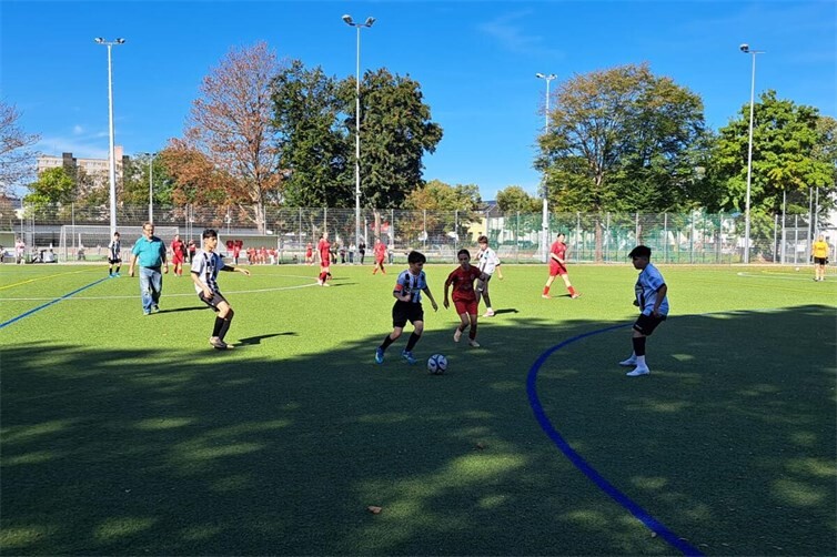 Die C Jugend bei ihrem Auswärtsspiel