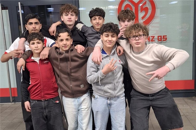 Die C-Jugend in Mainz.