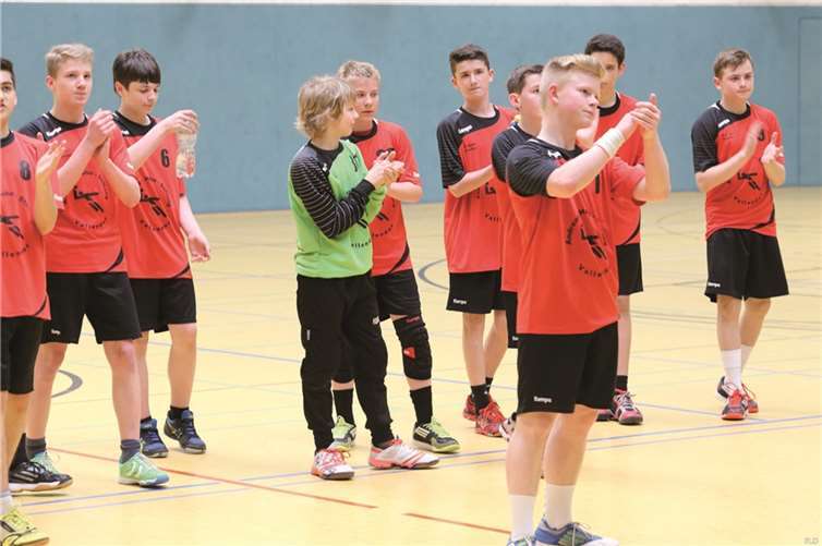 Die C-Jugend nach dem gewonnenen Quali-Spiel in Puderbach. privat
