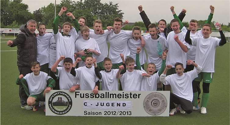 Die C-Jugendmannschaft des SV Wormersdorf.