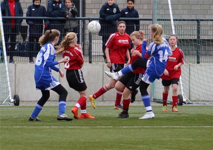 Die C-Juniorinnen sicherten sich drei Punkte.Fotos: privat