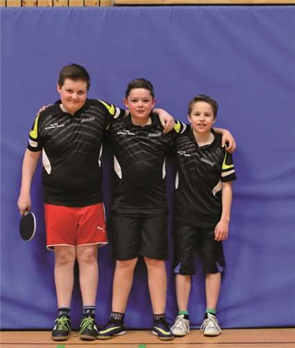 Die C-Klasse-Pokalsieger: Lars Jeub, Lukas Rosenstein und Florian Roloff. privat