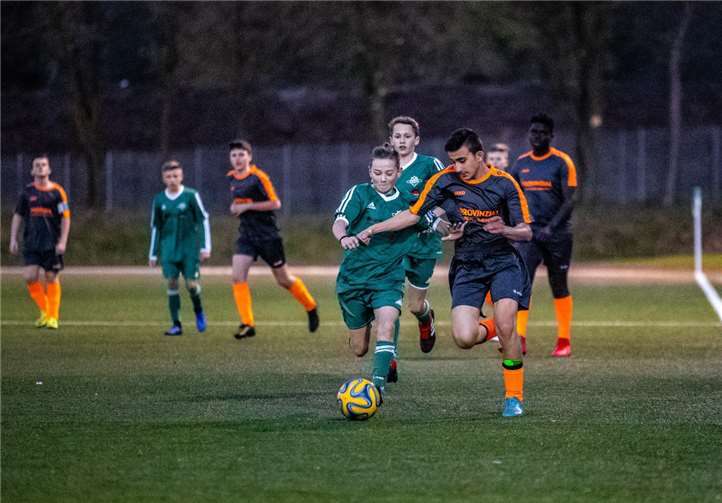 Die C2-Jugend kämpfte, verlor dann aber knapp gegen Kottenheim. Foto: privat