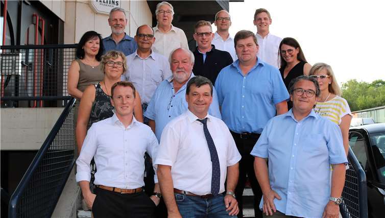 Die CDU-Bürgerblockfraktion Kruft nach der konstituierenden Ratsversammlung mit Ortsbürgermeister Walter Kill. Foto: privat