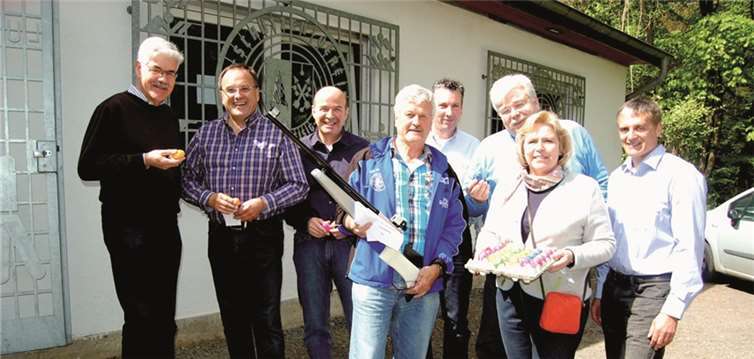 Die CDU-Delegation wurde von dem SSV-Vorsitzenden Stefan Weber auf dem Hasenberg begrüßt.  Privat