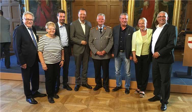 Die CDU-Fraktion Koblenz mit Generalarzt Dr. Bruno Most.Quelle: CDU-Fraktion Koblenz