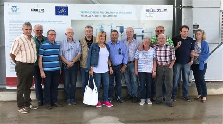 Die CDU Kesselheim während ihres Besuches im Koblenzer Klärwerk.privat