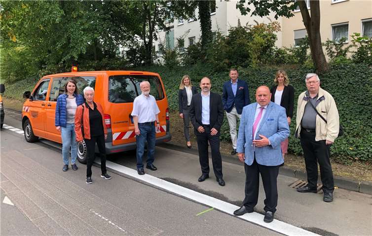 Die CDU Koblenz-Karthause am neuen Radweg am Berliner Ring.Foto: CDU Koblenz-Karthause