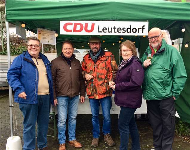 Die CDU Leutesdorf freut sich auf viele Gäste beim Weihnachtsmarkt. Quelle: CDU Leutesdorf