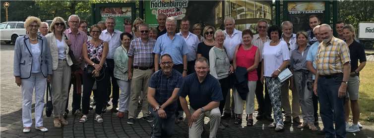 Die CDU-Mitglieder bei der „Westerwälder Brauerei“.privat