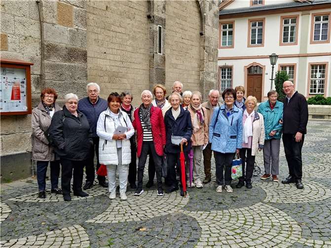 Die CDU Senioren Union Koblenz bei ihrer Orgelführung in der Liebfrauenkirche. Foto: Rüdiger Brennig