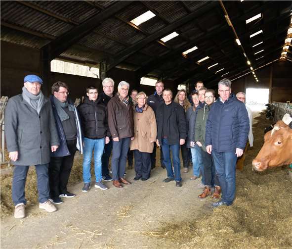 Die CDU besuchte den Bauernhof Kraus.Foto: Resi Schwerter