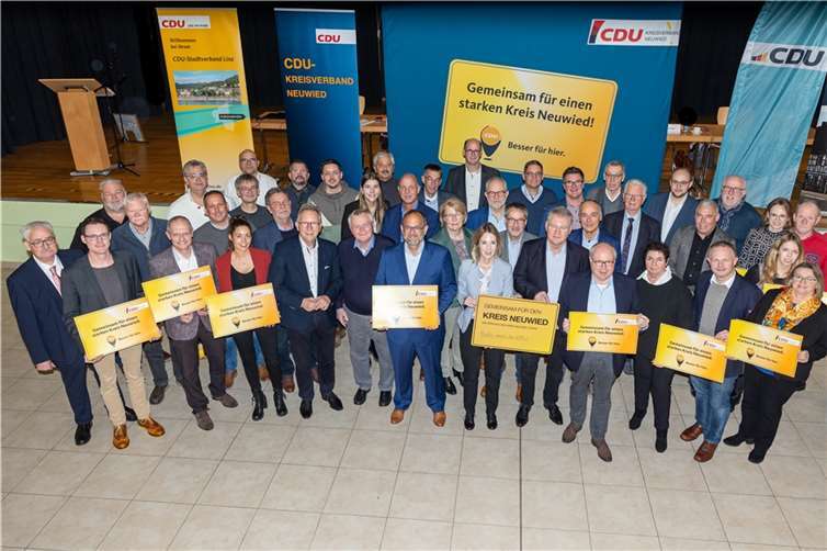 Die CDU im Landkreis Neuwied hat in einer Delegiertenversammlung ihre Kreistagsliste für die bevorstehende Kommunalwahl im Juni 2024 erfolgreich aufgestellt.  Foto: Dietmar Walter