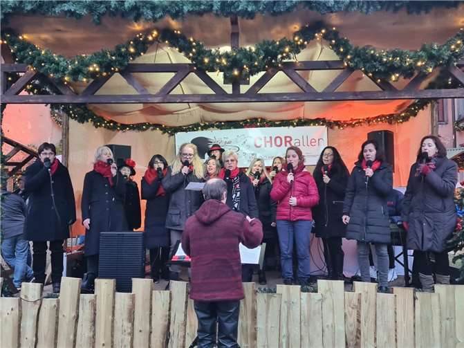 Die CHORallen während ihres Auftrittes.Foto: privat