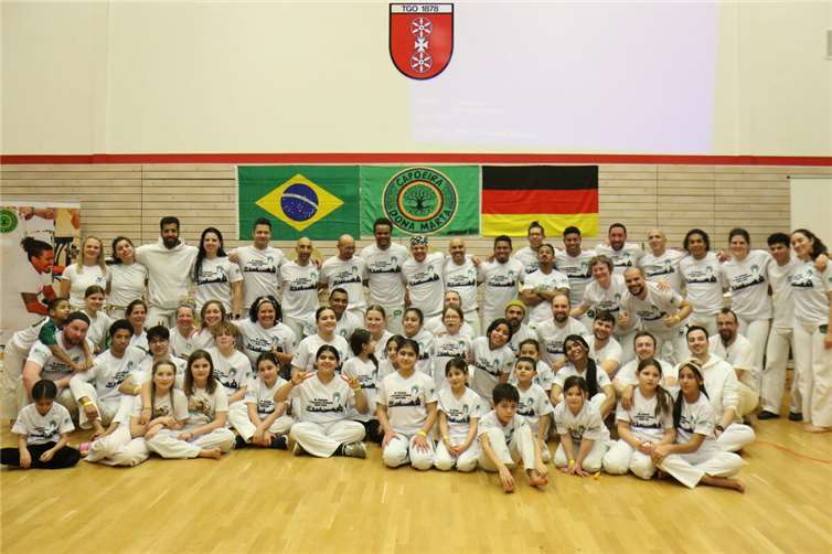 Die Capoeira-Gruppe Dona Marta der TGO.Foto: Peter Radermacher