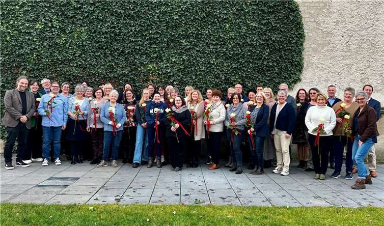 Die Caritas-Mitarbeitende feierten ihre Dienstjubiläen.  Foto: Niklas Sebastian