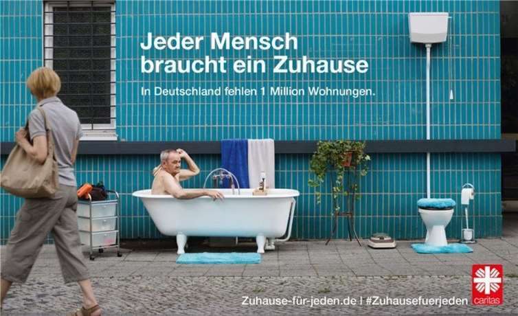 Die Caritas weist auf die Wohnungsnot hin.Privat