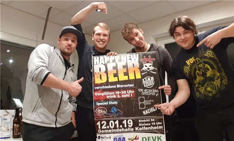 Die „CatEaters“ laden zum dritten Mal zu „Happy New Beer“.Privat