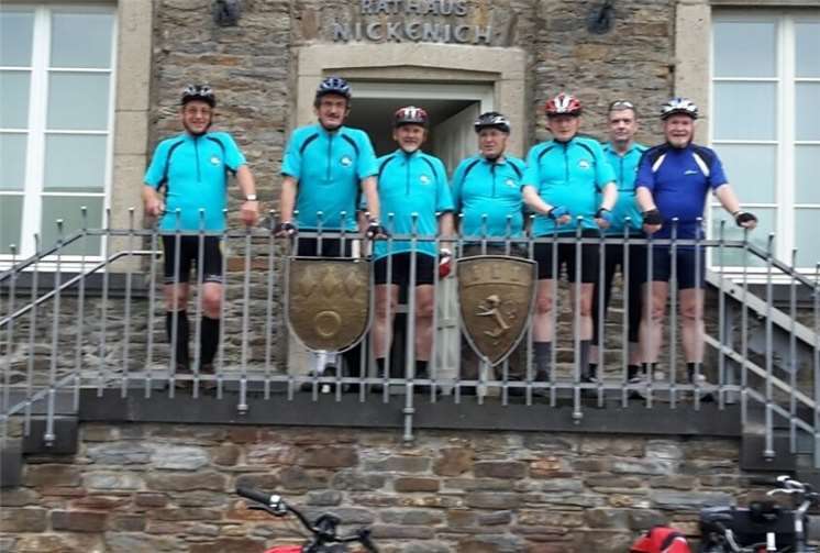 Die Chorradler legten 200 Kilometer zurück, bevor sie wieder in Nickenich eintrafen. privat