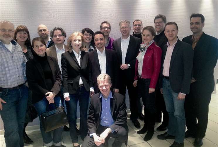 Die Citymanagerin aus Koblenz , Nicole Volmer (4.v.r.), möchte als Landessprecherin von Rheinland-Pfalz dafür sorgen, dass sich mehr Kommunen dem Verband anschließenPrivat