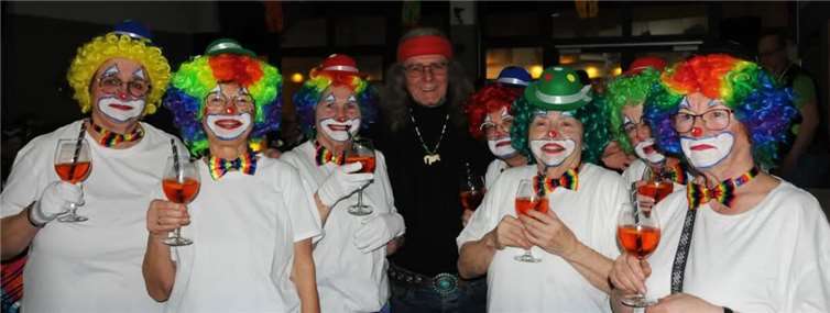Die Clowns waren ebenfalls in Schenkelberg dabei.
