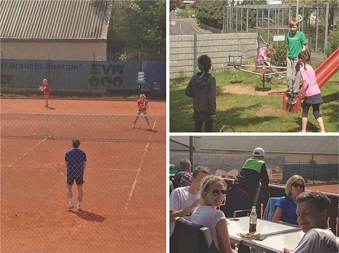 Die Clubanlage stand an diesem Tag nicht nur den Tennisspielern offen.privat