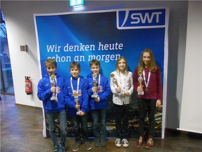 Die Cupserien-Gewinner 2015 v.l. Lucas Raueiser, Lennart Mohr, Mathis Mohr, Josi Balles und Sarah Gräf. privat