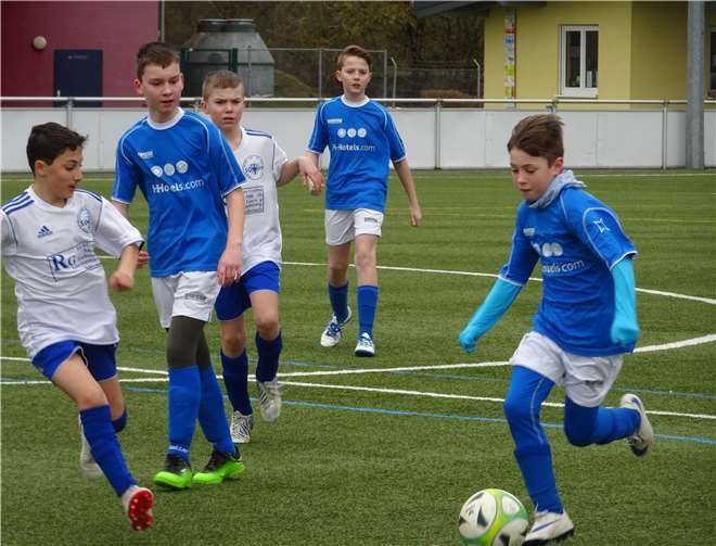 Die D I-Junioren starteten auch in die Rückserie der Frühjahrsrunde mit einem 3:1-Erfolg gegen die SG 99 Andernach D II. Arvid Ruppert (2) und Oliver Wahl steuerten die Treffer bei. Foto: privat