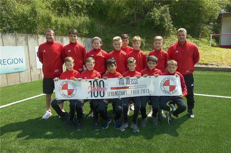 Die D-Jugend des FV Rot-Weiß Erpel.Foto: privat