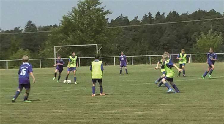 Die D-Jugend erlebte eine spannende Kombination aus Theorie und Praxis während des Trainings.privat